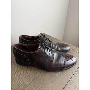 Allen Edmonds Sanford Mens 11.5C Black Classic Derby Shoes USA